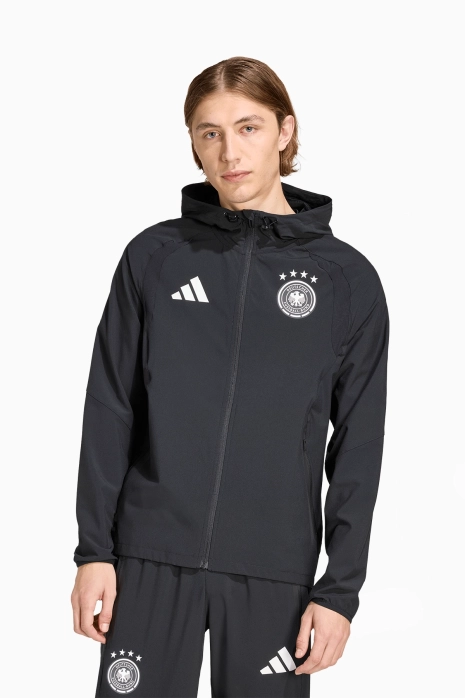 adidas Germany 2026 Tiro Travel Full-Zip Ceket - Siyah