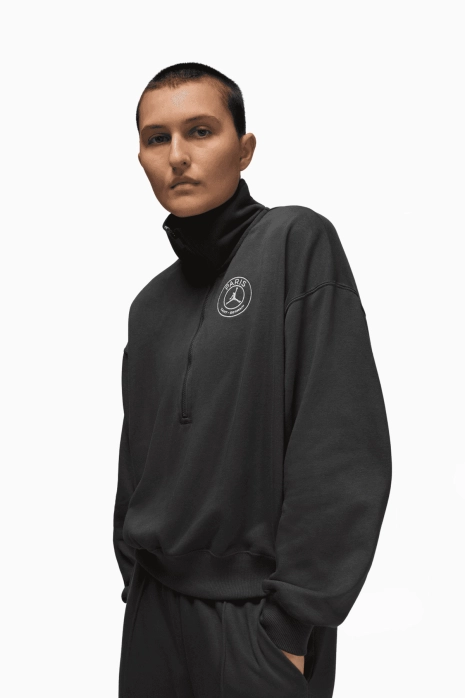 Кофта Nike PSG x Jordan 25/26 Fleece Half-Zip для жінок - чорний