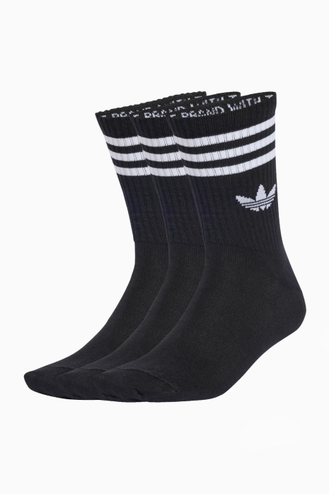 Socks adidas 3-Stripes Crew 3 Pairs - Black