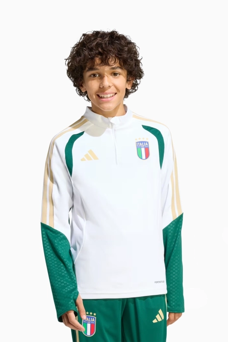Блуза adidas Италия 2026 Tiro Training Top Junior - Бяла