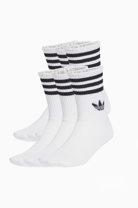 Socks adidas 3-Stripes High Crew 6 Pairs - White