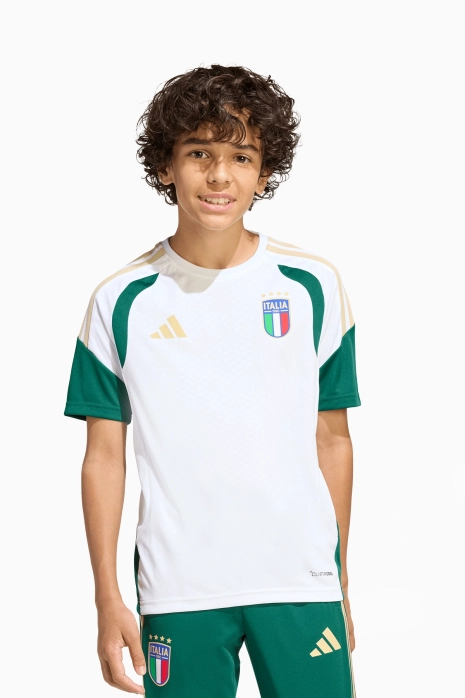 Тениска adidas Италия 2026 Training Junior - Бяла