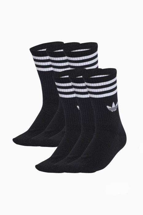 Socks adidas 3-Stripes High Crew 6 Pairs - Black