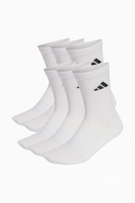 Socks adidas Cushioned Crew 6 Pairs - White