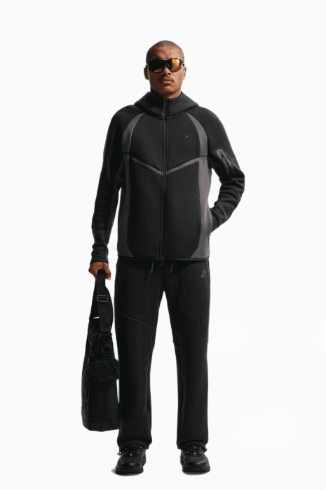 Bluza z kapturem Nike Tech Fleece Windrunner Full-Zip - Czarny