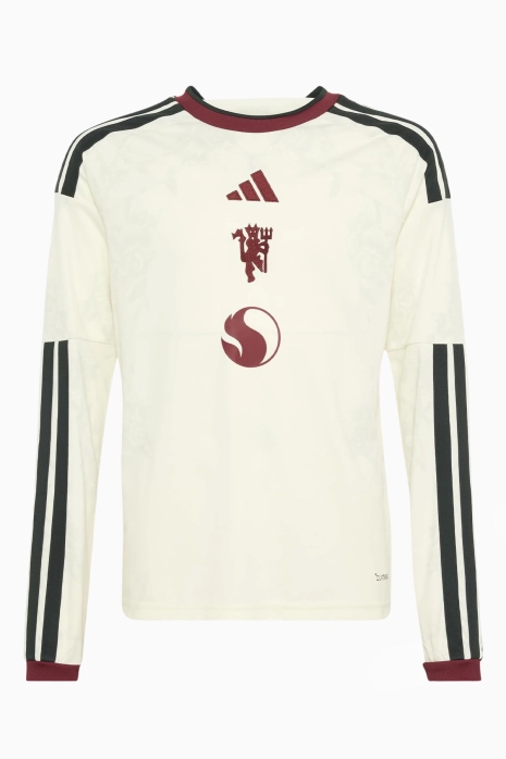 Tricou cu maneci lungi adidas Manchester United 26/27 Treilea Replica Junior - Alb