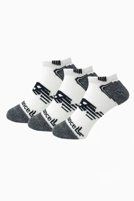 New Balance No Show Run 3 Pack Socken - Weiß