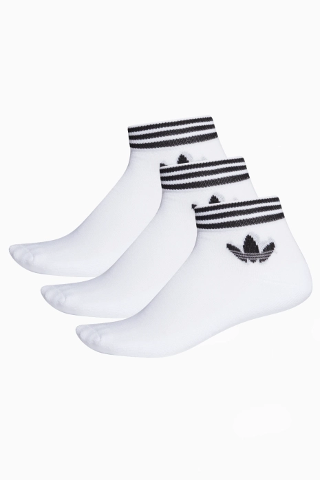 Skarpety adidas Trefoil Ankle 3 Pairs - Biały