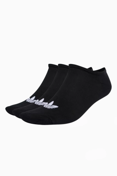 Zokni adidas Trefoil Liner Socks 3 Pairs - Fekete