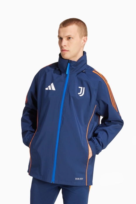 Вітровка adidas Juventus FC 24/25 Tiro Rain - темно-синій