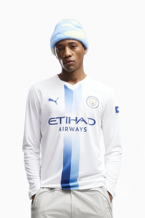 Tricou cu maneci lungi Puma Manchester City 26/27 Treilea Replica - Alb