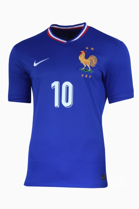 Tričko Nike France 2024 Home Stadium Mbappé 10 - Modrá