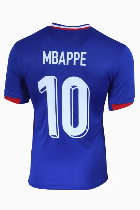 Majica kratkih rukava Nike France 2024 Domaća Stadium Mbappé 10 - Plava