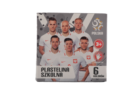 Plastelina szkolna 6 kolorów reprezentacji Polski