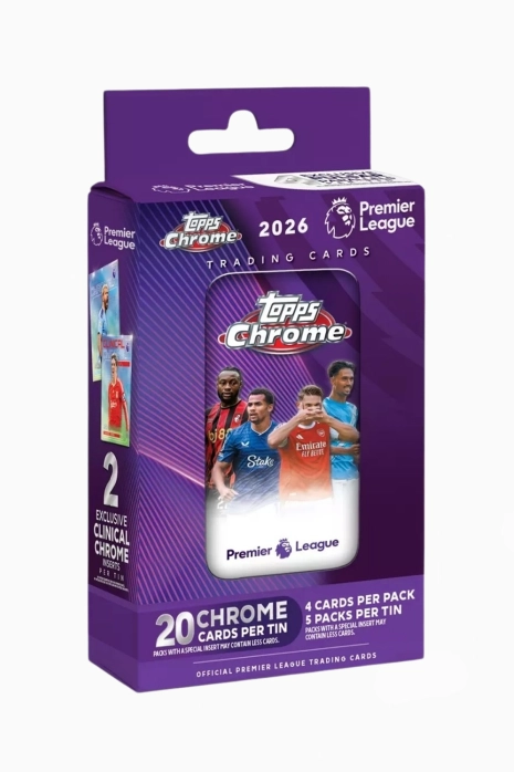 Topps Chrome Premier League 2025/26 Tin Box Collectible Cards