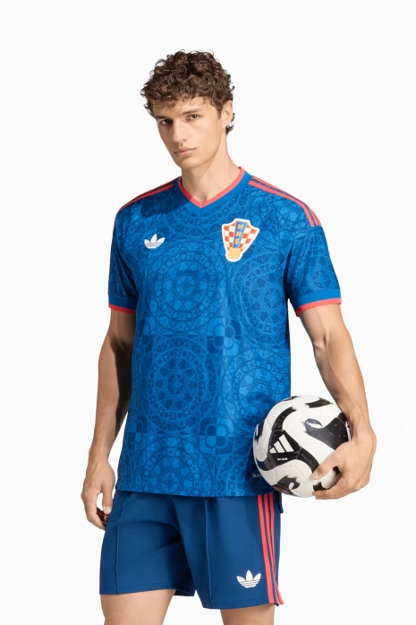 Tricou adidas Originals Croatia 2026 Away Authentic - Albastru