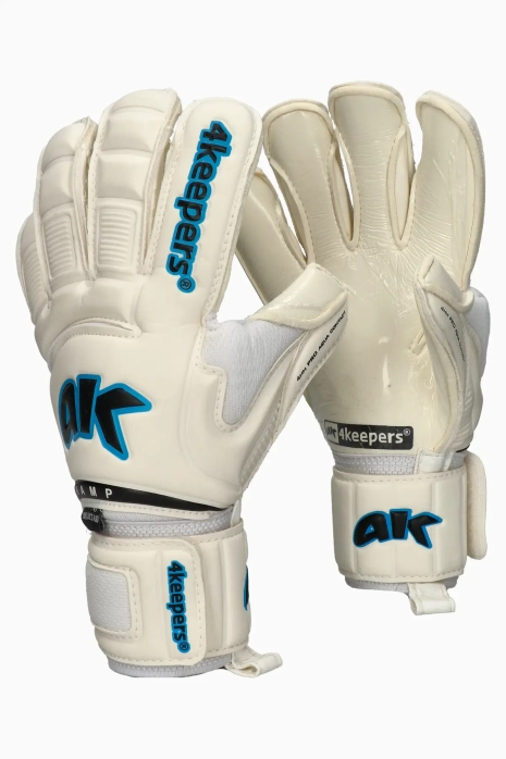 Goalkeeper Gloves 4keepers Champ AQ Contact VI HB Junior - White