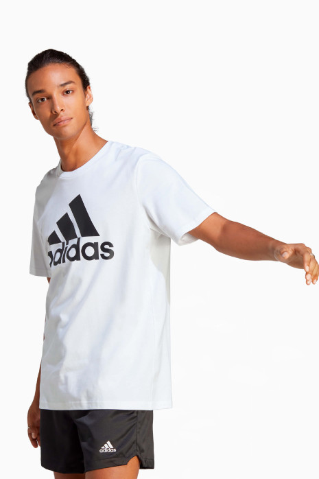 Camiseta adidas Essentials Single Big Logo - Blanco