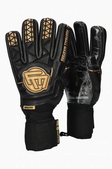Brankárske rukavice Football Masters VOLTAGE PLUS BLACK GOLD NC v 4.0