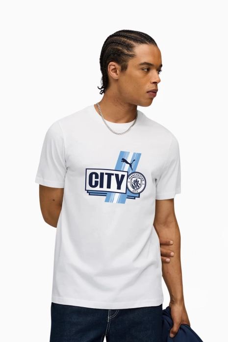 Tričko Puma Manchester City 25/26 FtblCulture Tee - Bílý