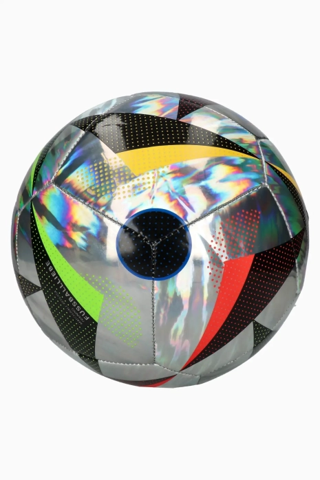 adidas EURO 2024 Fussballliebe Training Ballon de Foot Taille 5 Argenté  Noir Multicolore 