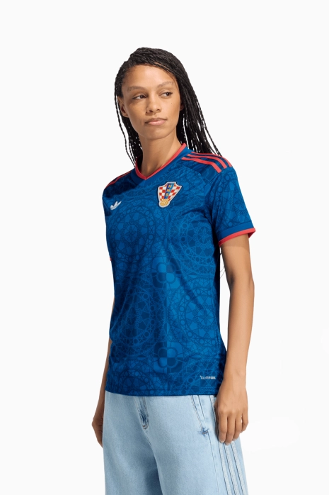 Tricou adidas Originals Croatia 2026 Away Replica pentru femei - Albastru