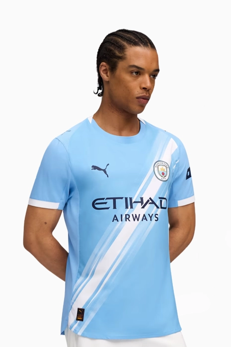 Тениска Puma Manchester City 25/26 като Домакин Authentic - светло синьо