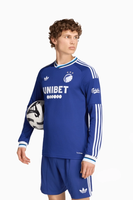 Langärmliges Shirt adidas Originals FC Kopenhagen 26/27 Away Replica - Blau