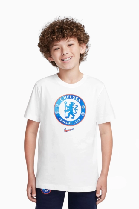 Tişört adidas Nike Chelsea FC 24/25 Crest Tee Çocuk - Beyaz