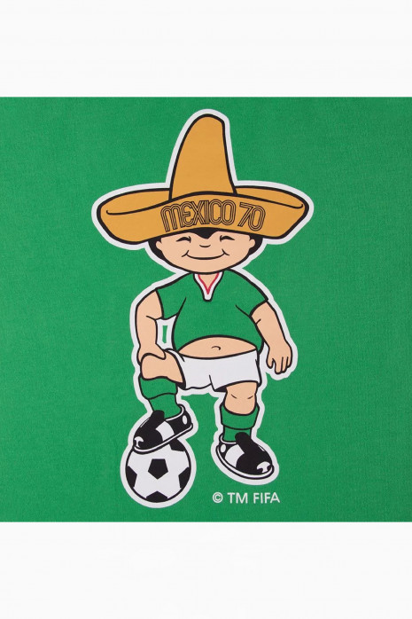 Football Shirt Retro COPA Mexico 1970 World Cup Mascot - Green | R
