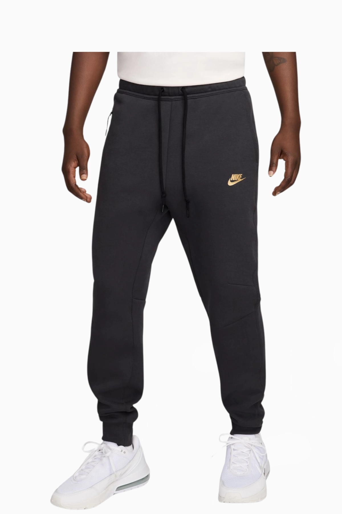 Black and gold nike sweatpants best sale