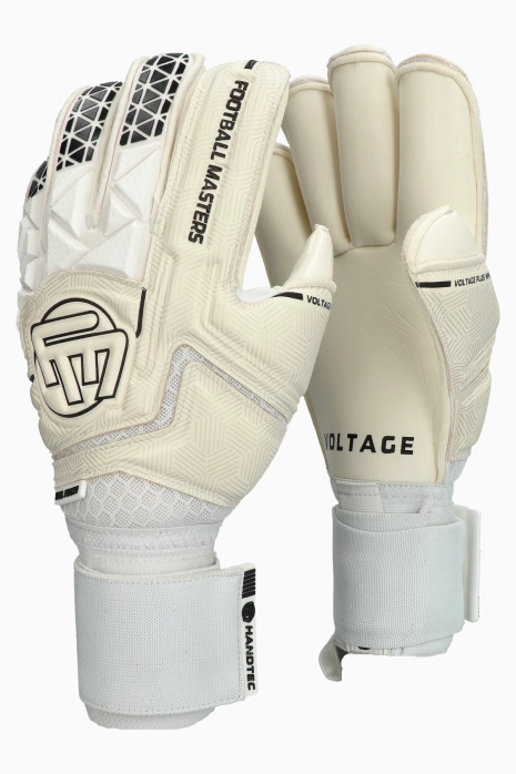 Goalkeeper Gloves Football Masters Voltage Plus White RF