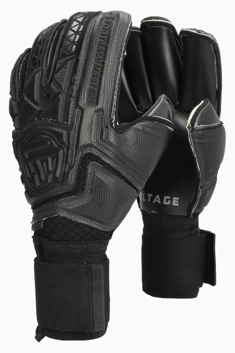 Goalkeeper Gloves Football Masters Voltage Plus Black RF
