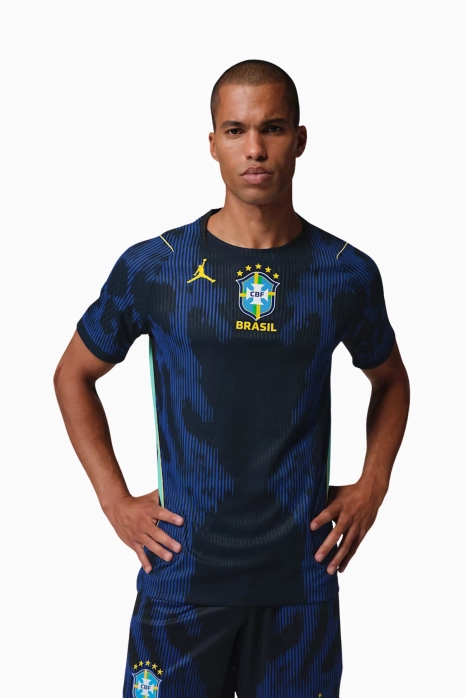 Tričko Nike Brazylia x Jordan 2026 výjezdní Match - Námořnická modrá