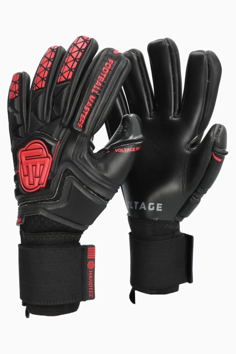 Goalkeeper Gloves Football Masters Voltage Plus Black NC