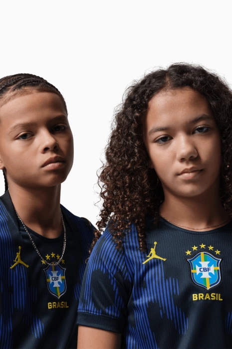 Футболка Nike Brazil x Jordan 2026 Away Stadium Junior - темно