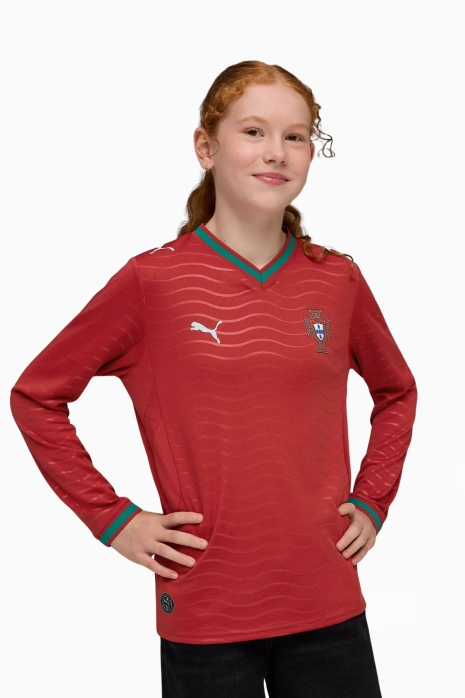 Тениска с дълги ръкави Puma Португалия 2026 като Домакин Replica Junior - червен