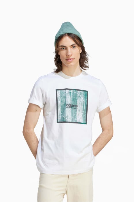 Tricou adidas Tiro Box Graphic - Alb