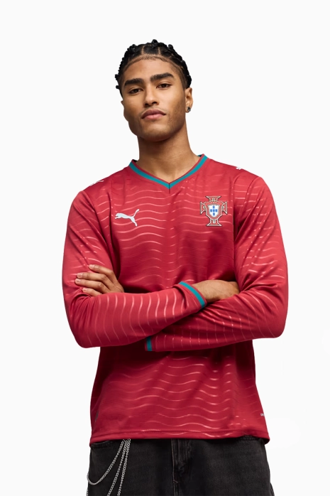 Тениска с дълги ръкави Puma Португалия 2026 като Домакин Replica - червен