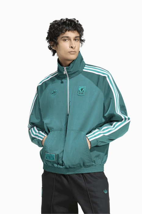 Mont adidas Liverpool FC 25/26 Terrace Icons Half-Zip - Yeşil