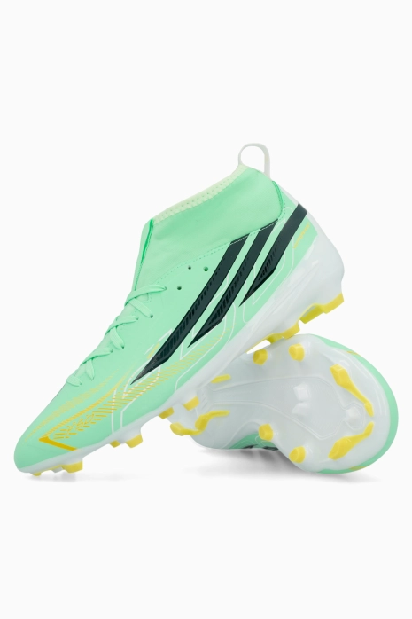 Korki adidas F50 League Hyperfast Mid FG Junior - Miętowy