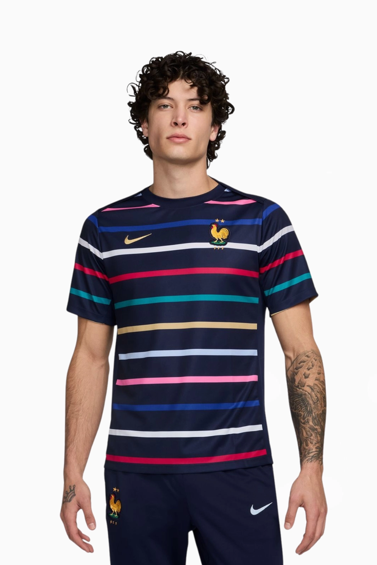 T-Shirt Nike France 2024 Pre-Match - Navy blue | R-GOL.com
