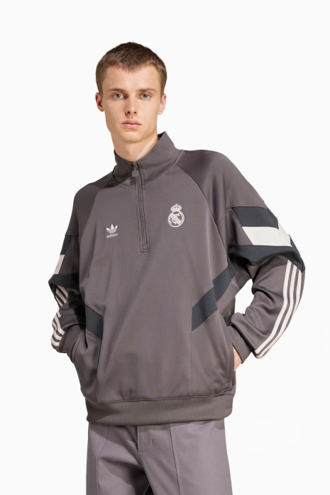 Mikina adidas Real Madrid 24/25 Crew - Šedá