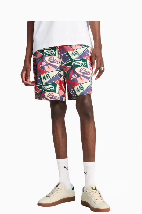 Shorts Puma Sports Legacy AOP Relaxed - Multicolor