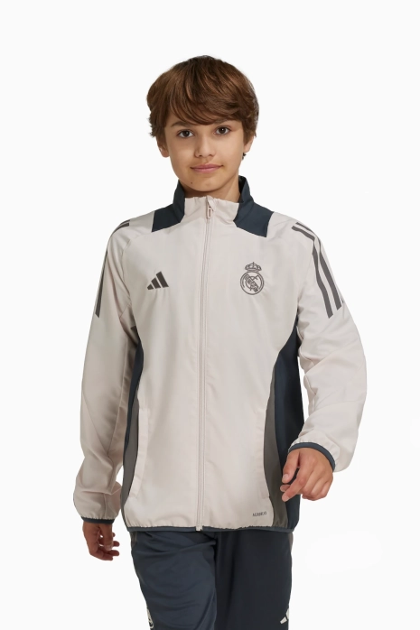 Mikina adidas Real Madrid 24/25 Presentation Junior - Béžová