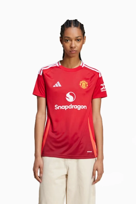 Тениска adidas Manchester United 24/25 като Домакин Replica Дамска - червен
