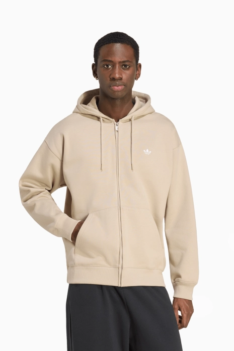 Блуза adidas Originals Trefoil Essentials Loose Full-Zip - Бежово