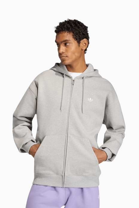 Блуза adidas Originals Trefoil Essentials Loose Full-Zip - Сив