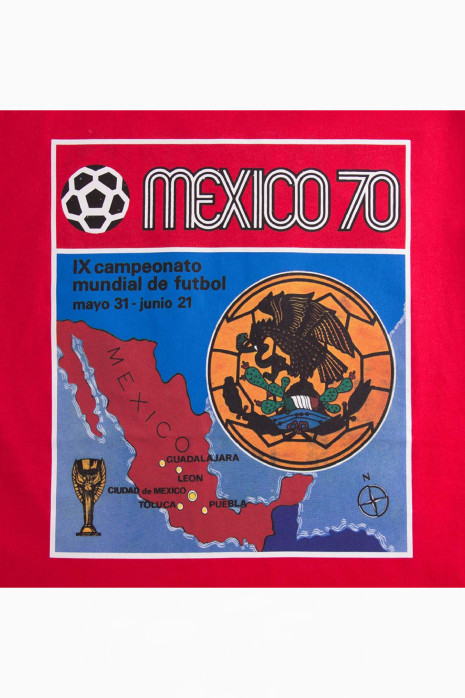 Tişört Retro COPA Panini Mexico 1970 World Cup - Kırmızı | Futbol