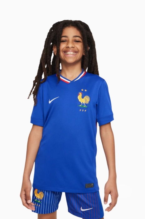 Majica kratkih rukava Nike France 2024 Domaća Stadium Junior
